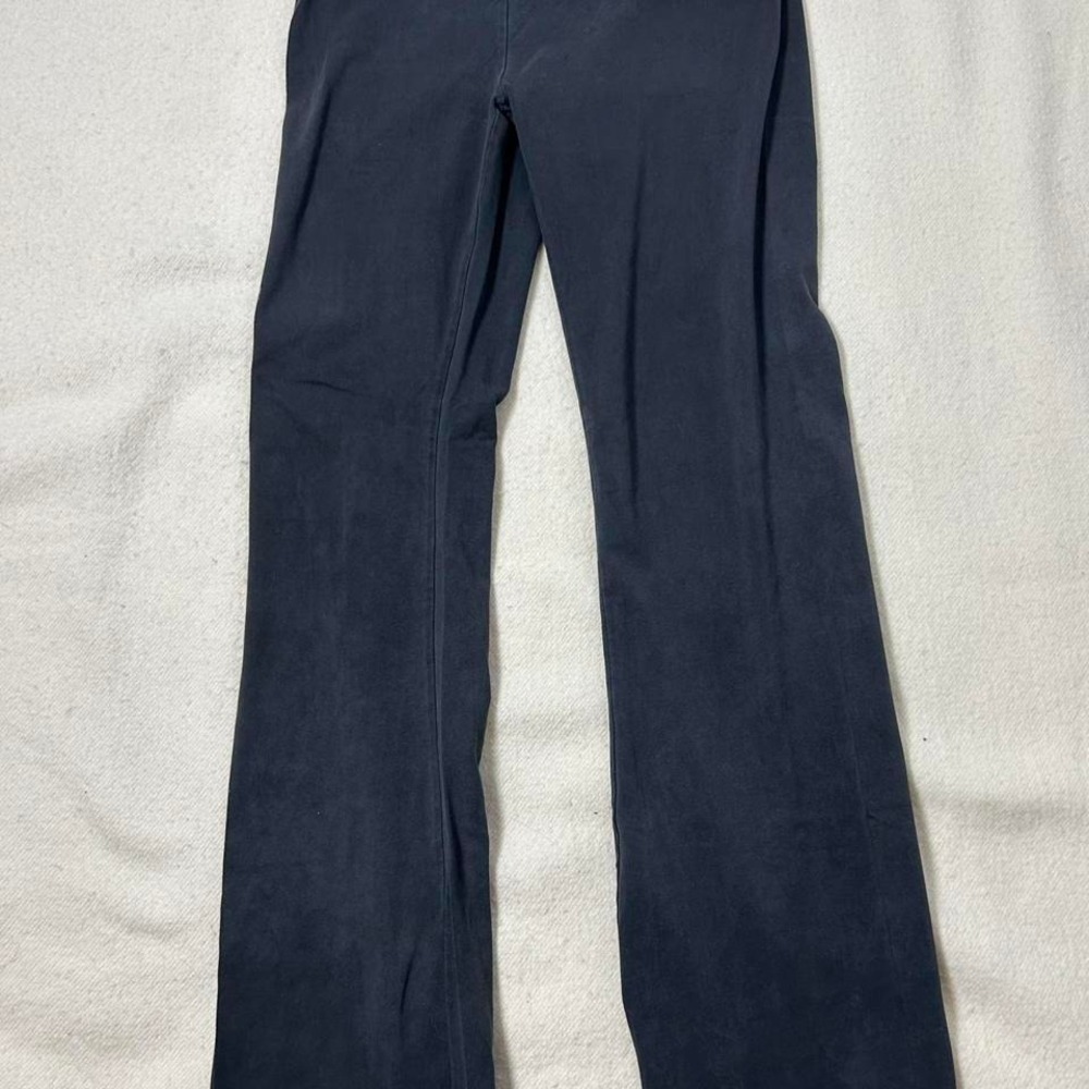 Aerie Women's Foldover Sequins Yoga Pants Medium Black Leggings Y2K Vintage
